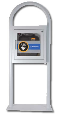 AED Floor Stand Cabinet With Alarm